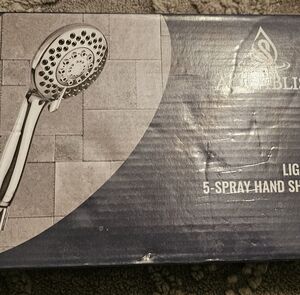 Aqua Bliss Shower Head. Light Weight 5 Head Hand Held Shower Head.